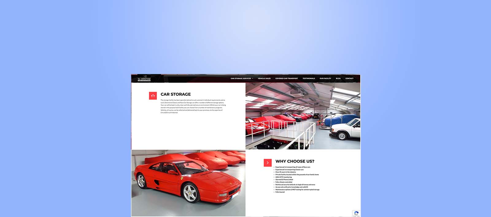 Silverstone Classic and Race Car Storage